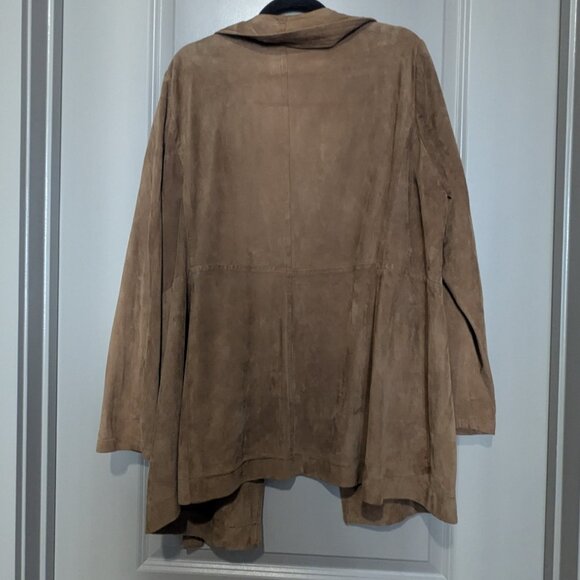 Carlisle Brown Suede Leather Jacket - Picture 2 of 3